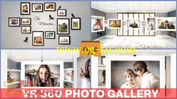 AE模板-悬挂相册360全景虚拟展示 VR 360 Photo Gallery的图片1