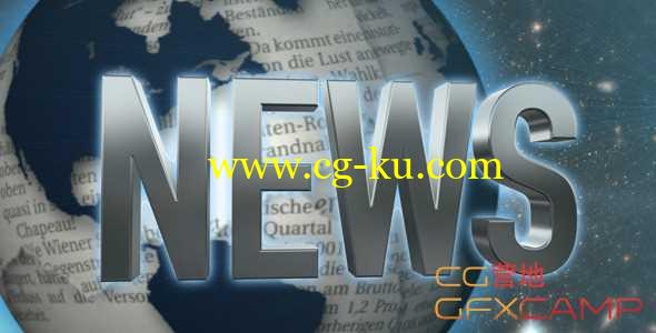 报纸地球新闻开场高清视频素材 World News的图片1