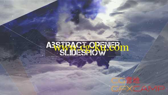 AE模板-抽象图形遮罩水墨文字标题图片展示片头 Abstract Opener - Slideshow的图片1