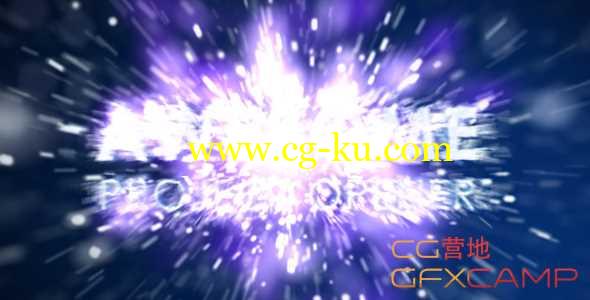 AE模板-文字粒子破碎开场展示 Particle Explosion的图片1
