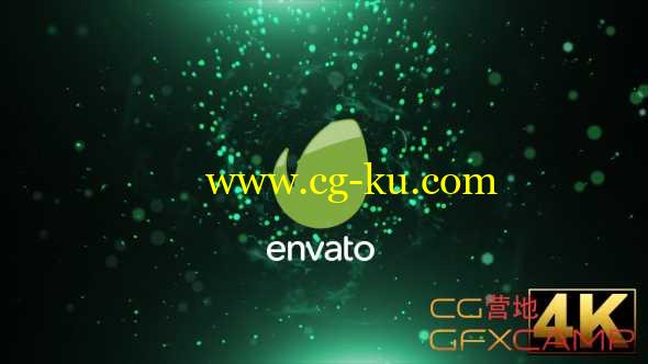 AE模板-粒子线条拖尾汇聚碰撞Logo展示 Particle Wave Logo的图片1