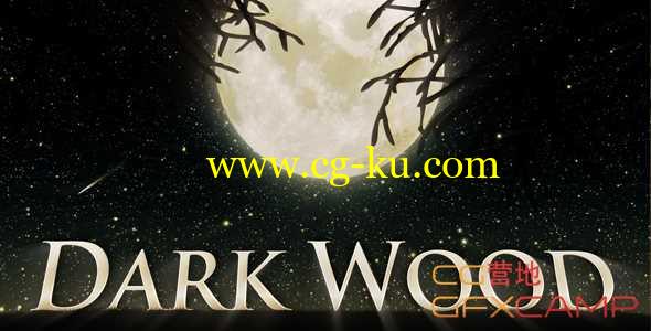 AE模板-黑暗剪影森林恐怖片开场 Dark Wood的图片1