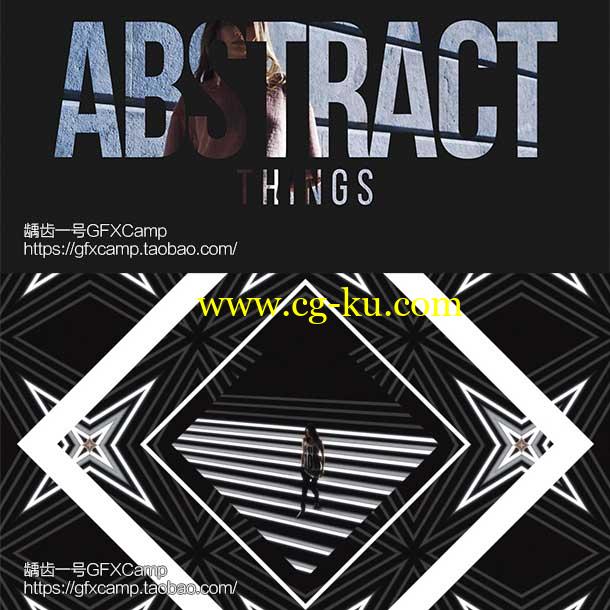 AE模板-抽象镜像重复时尚模特走秀商品介绍展示片头开场的图片1