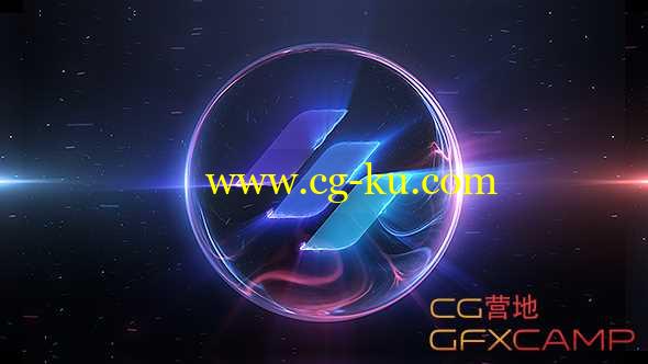 AE模板-能量球电流描边Logo展示 Energy Logo的图片1