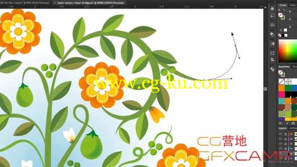 AI钢笔工具使用教程 Train Simple - Illustrator CC Pen Tool的图片1