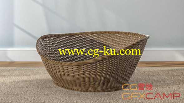 C4D编制竹篮教程+工程文件 Cinema 4D - Model a Wicker Basket Tutorial的图片1