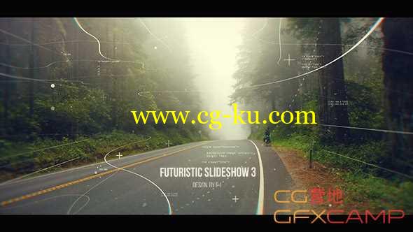 AE模板-大气科幻风格图片幻灯片展示片头 Futuristic Slideshow 3的图片1