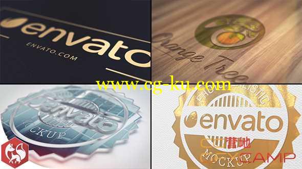 AE模板-真实打印名片质感Logo展示 Realistic Logo的图片1