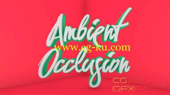 C4D环境吸收AO渲染文字教程 Cinema 4D – Creating Perfect Ambient Occlusion Tutorial的图片1
