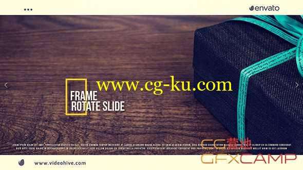 AE模板-简洁相框相片翻转图片展示 Frame Rotate Slide的图片1