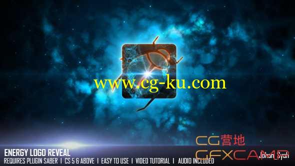 AE模板-电流汇聚能量球爆炸Logo展示 Energy Logo Reveal的图片1