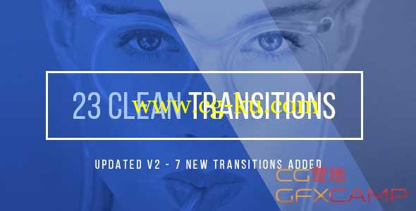 AE模板-23个图形切换公司企业转场动画 Clean Corporate Transitions的图片1