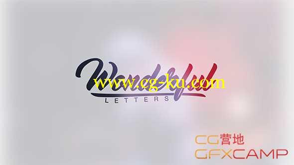 AE模板-可爱手写文字动画 Wonderful Letters的图片1