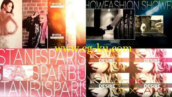 AE模板-时尚分屏走秀宣传片 Fashion Show的图片1