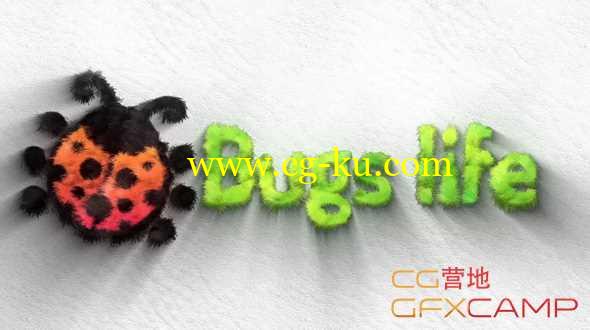 AE模板-柔软毛发毛绒绒Logo展示 VideoBlocks - Furry Logo Reveal的图片1