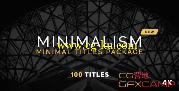 AE模板-100组干净简洁文字标题动画 Minimalism New的图片1