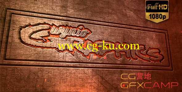 AE模板-钢铁印章Logo文字展示 Metal Stamp Logo的图片1