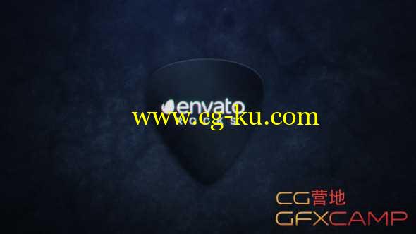 AE模板-吉他拨片摇滚音乐Logo展示 Plectrum Logo Reveal的图片1