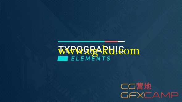 AE模板-简洁文字排版标题动画 Typographic Elements 2的图片1
