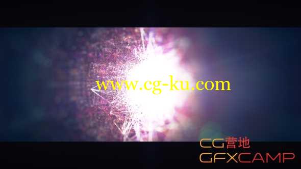 AE模板-粒子抽象线条Logo展示 Universe Opener的图片1