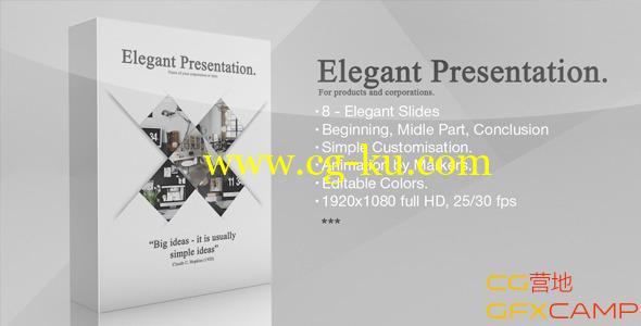 干净典雅照片展示 Videohive Elegant Presentation的图片1