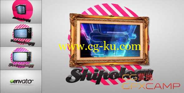 AE模板-时尚相框电视视频Logo展示 Pop-Up Video Displays的图片1