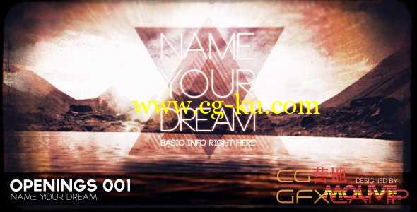 AE模板-放映机图片视频开场片头 Openings 001 - Name Your Dream的图片1