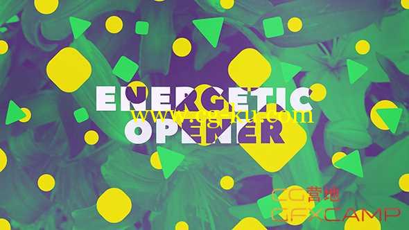 AE模板-时尚图形动态元素片头包装 Energetic Opener的图片1