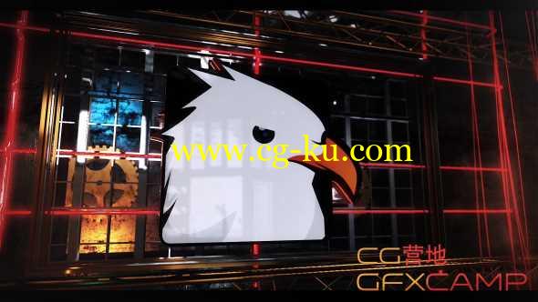 AE模板-钢铁质感齿轮Logo展示 Mechanic Logo的图片1