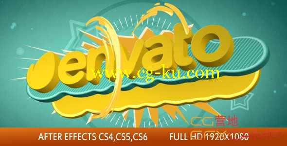 AE模板-卡通儿童弹跳三维果冻文字动画 Spring 3D Titles Logo Opener的图片1