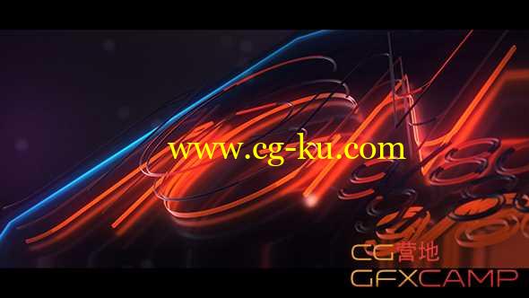 AE模板-霓虹灯描边Logo展示 E3D Sign的图片1