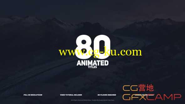 AE模板-80组文字标题动画 80 Animated Titles的图片1