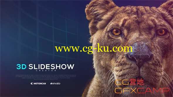 AE模板-三维照片展示片头 3D Slideshow Creator的图片1