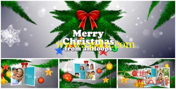 AE模板-圣诞节悬挂相册图片展示 Christmas Memories的图片1
