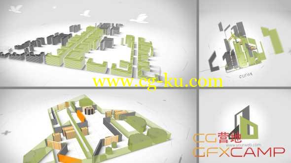 AE模板-建筑生长风格Logo动画 Architect Logo Reveal的图片1