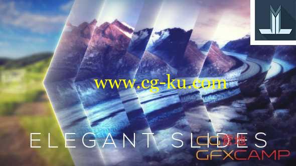AE模板-图形切割拼贴三维遮罩视差图片展示 Elegant Slide Show的图片1