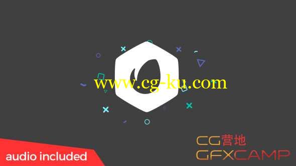 AE模板-简洁图形线条MG动画Logo展示 Clean Particles Logo的图片1