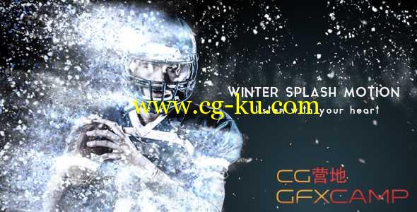 AE模板-雪花粒子消散图片展示 Winter Splash Motion的图片1