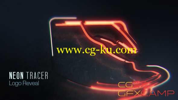 AE模板-霓虹灯路径描边三维Logo展示 Neon Tracer的图片1