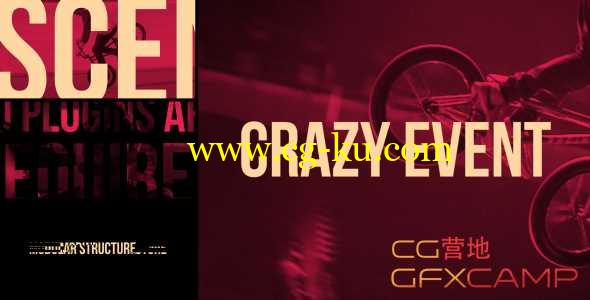 AE模板-极限运动片头包装视频展示 Crazy Event的图片1
