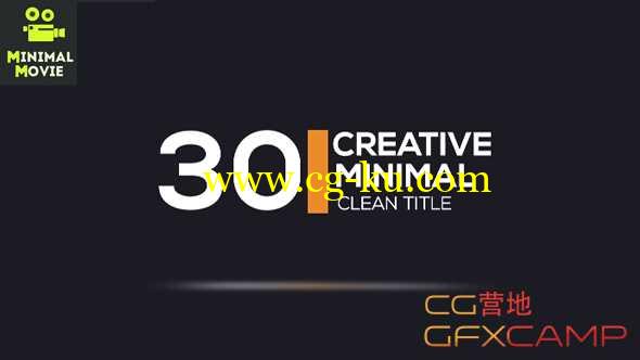 AE模板-干净简洁文字标题动画 30 Minimal Clean Titles的图片1