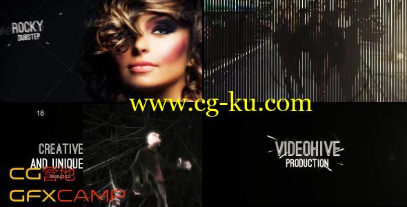 百叶窗时尚摇滚照片展示 VideoHive Rocky Dubstep的图片1
