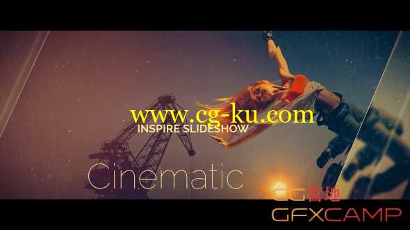 AE模板-大气图形遮罩图片视频展示片头 Cinematic Slideshow的图片1