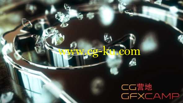 AE模板-银色钢铁水晶三维Logo展示 Silver Brilliants Logo的图片1