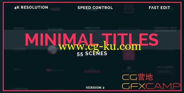 AE模板-商务简洁文字标题动画 50 Minimal Titles的图片1