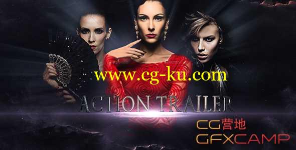 AE模板-大气游戏宣传片三维文字片头宣传片 Action Trailer的图片1