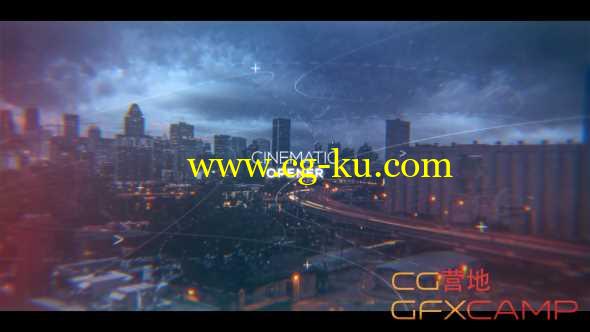 AE模板-三维线条视差图片展示开场 Cinematic Inspirational Parallax Opener Slideshow的图片1
