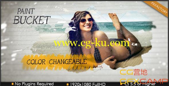 水墨笔刷模板 VideoHive Paint Bucket的图片1