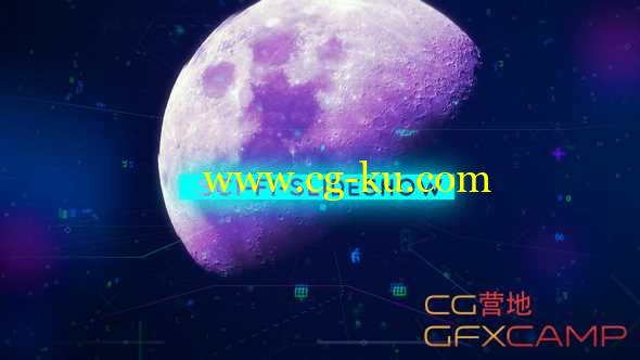 AE模板-科技感线条标题图片展示开场 Sci-Fi-Slideshow的图片1