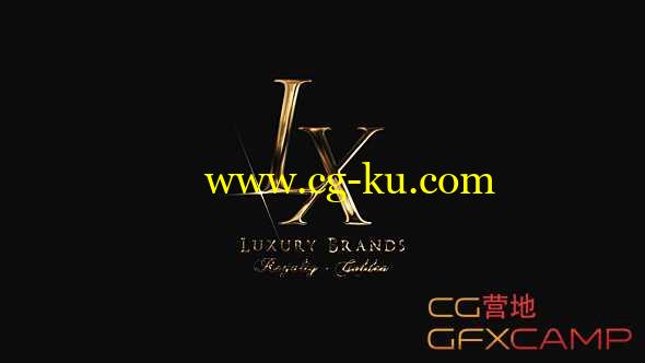 AE模板-金色奢华Logo动画展示 Golden Luxury Logo Reveal的图片1